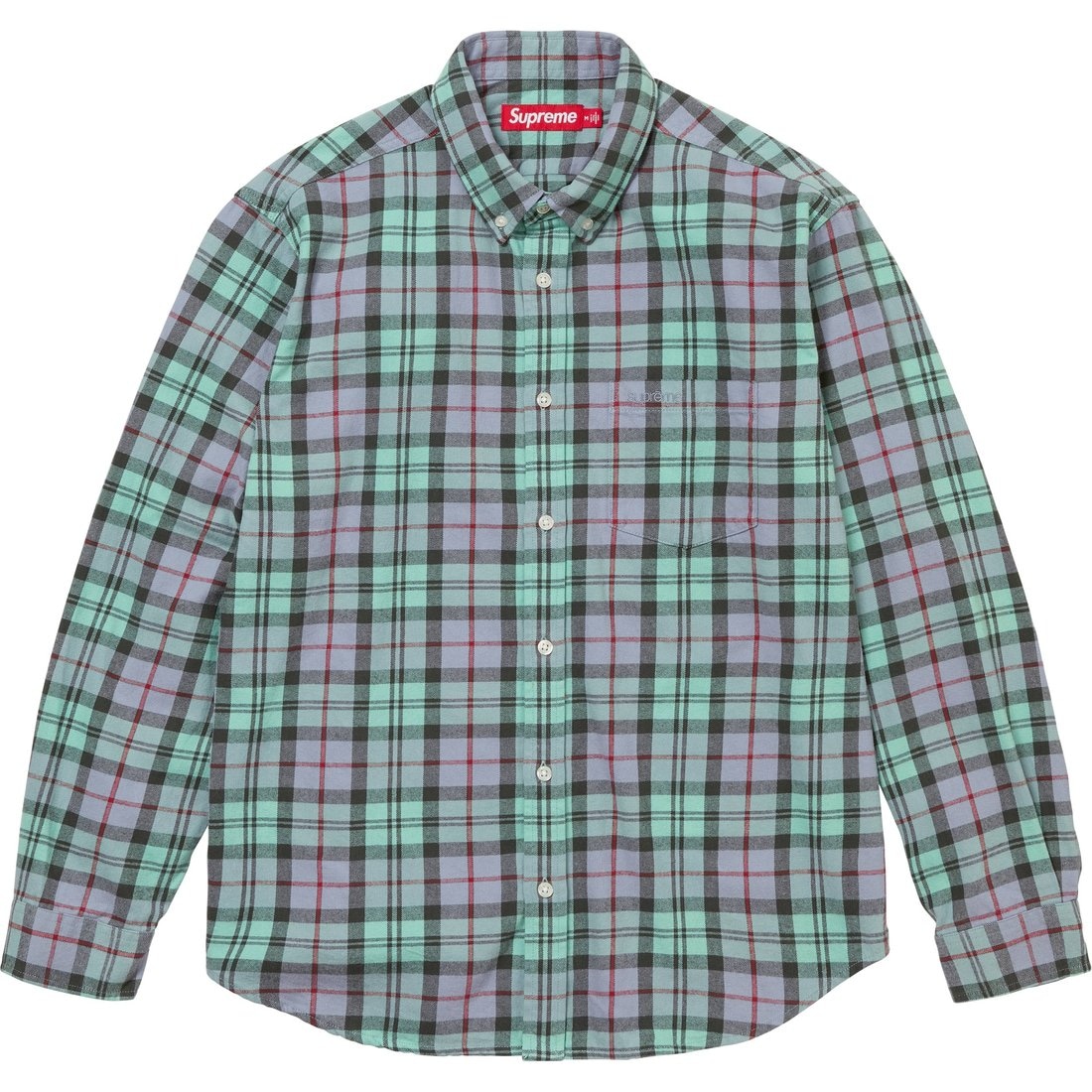 Supreme FW24 WEEK5 Plaid Flannel Shirt — фото 1