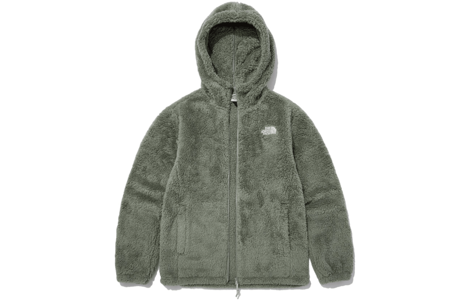 北面/THE NORTH FACE The North Face Logo Fleece Hoodie Olive