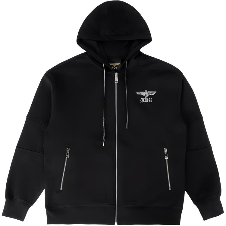 Худи Boy London Oversized Hoodie Zip-Up Black