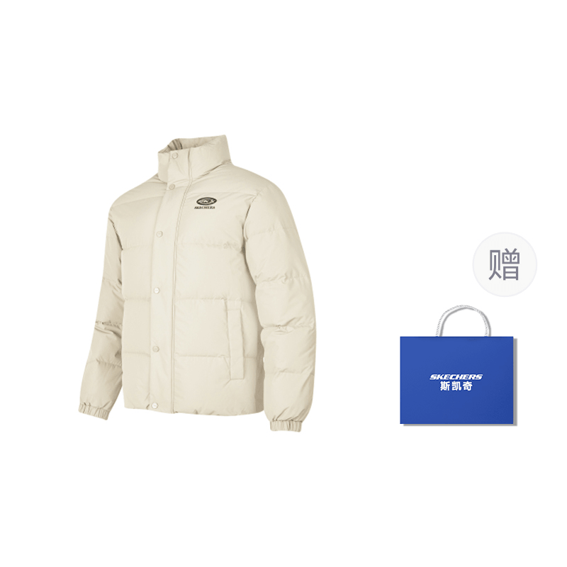 Skechers Sport Life Series Pearl White Down Jacket — фото 4