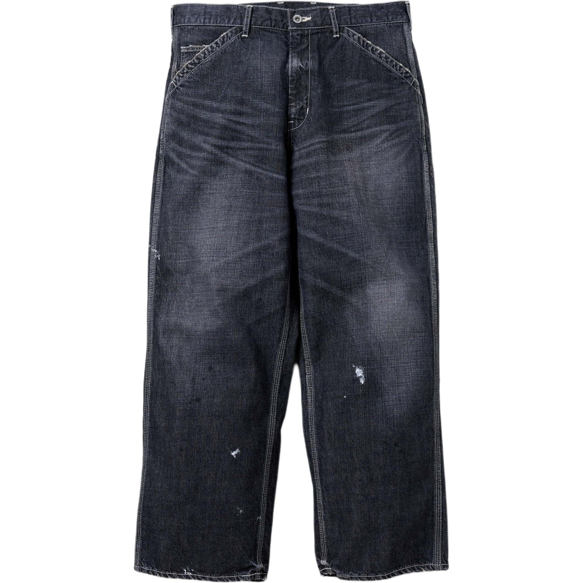 Neighborhood Distressed Zip Mid-Rise Straight Jeans — фото 4