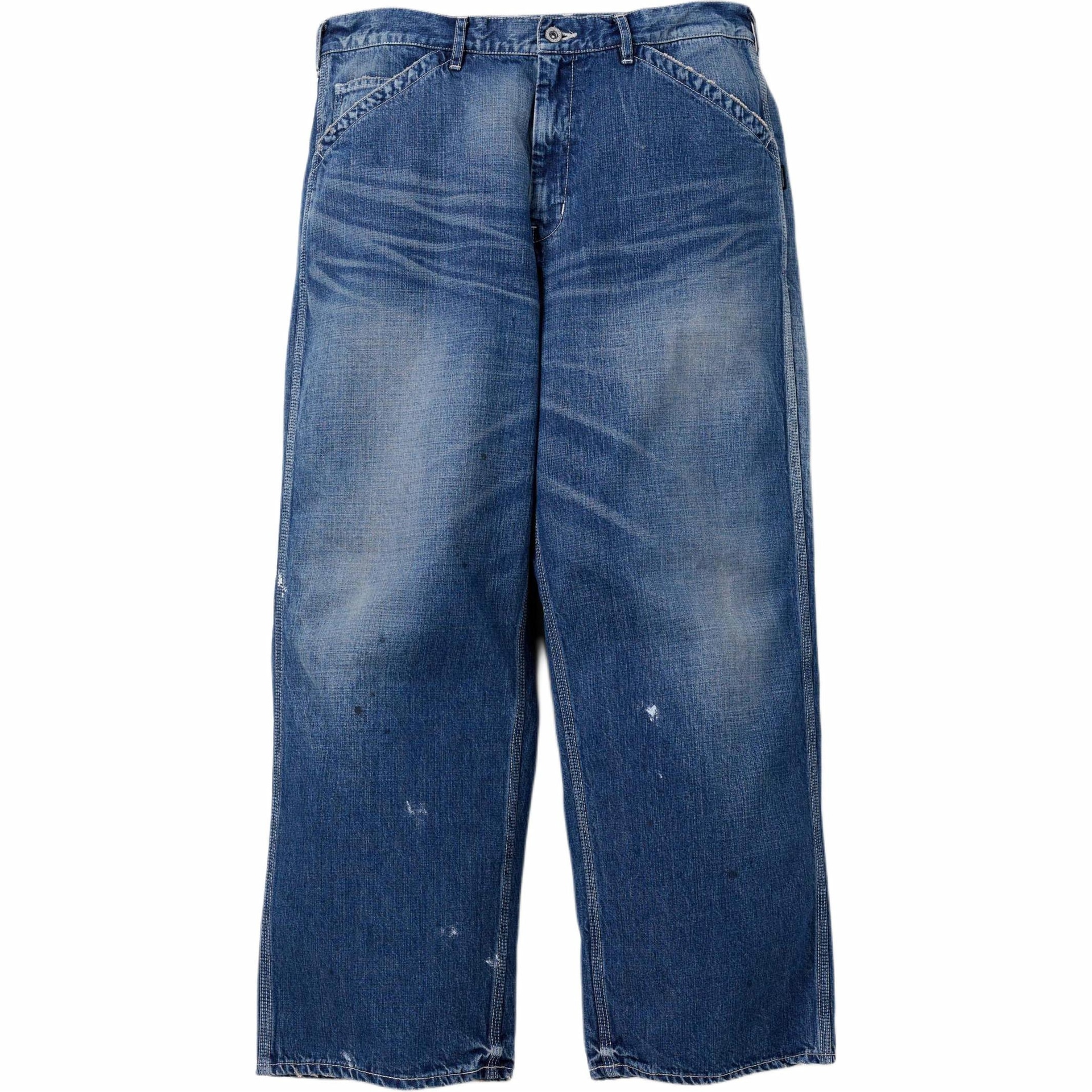 Джинсы Neighborhood Distressed Zip Mid-Rise Straight Jeans