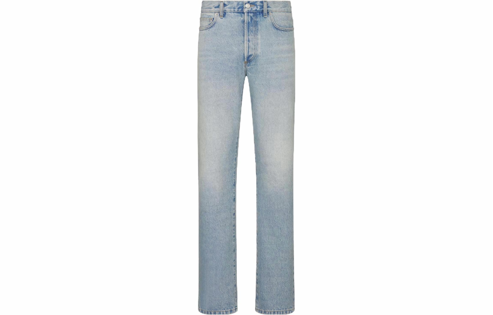Джинсы Dior Washed Straight Jeans Light Blue