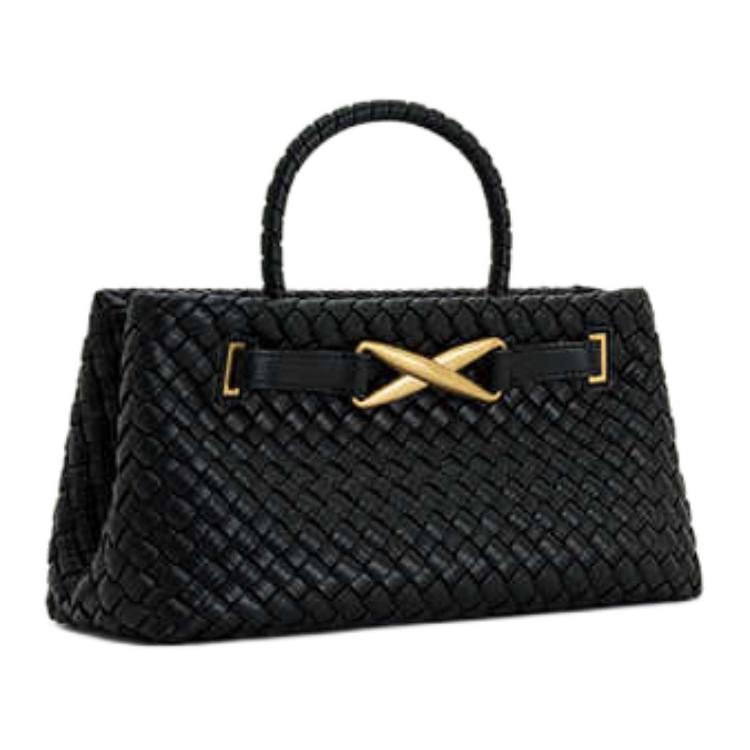 Jw Pei Woven Tote Medium Black Brown — фото 1