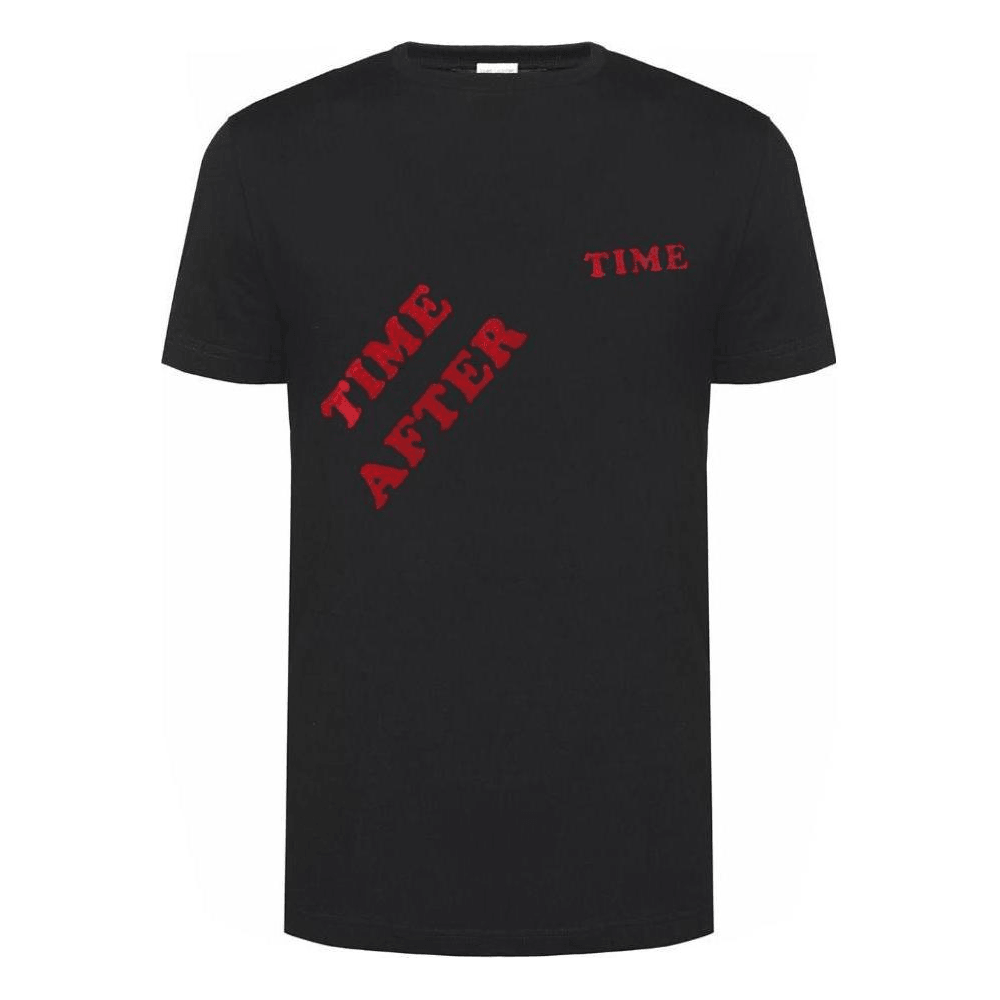 Футболка Saint Laurent Logo Embroidered T-Shirt Black