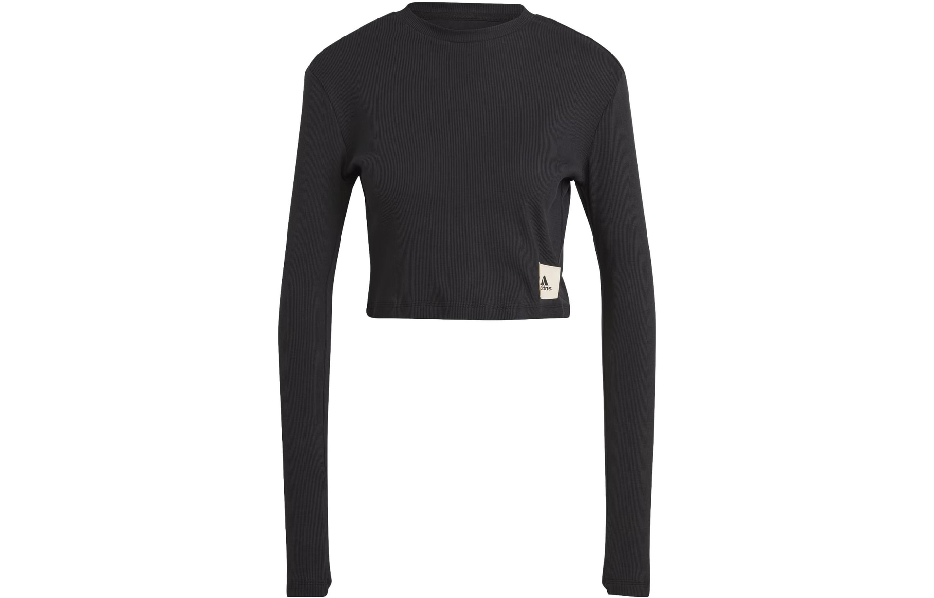 Футболка Adidas Lounge Ribbed Crop Long Sleeve Tee LogoT