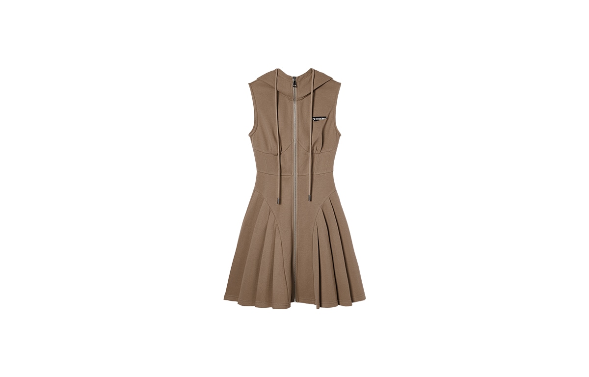 EPTISON Woman Hooded Sleeveless Dress