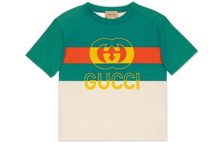 Футболка Gucci SS23 Colorblock Logo Tee