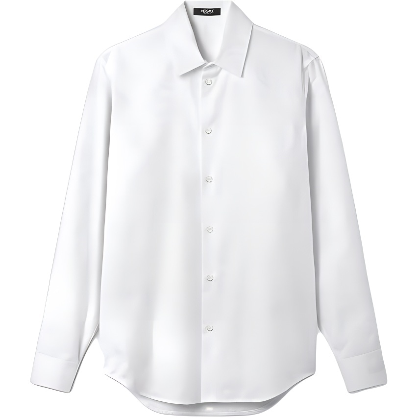 Рубашка Versace Barocco Silhouette Jacquard Shirt