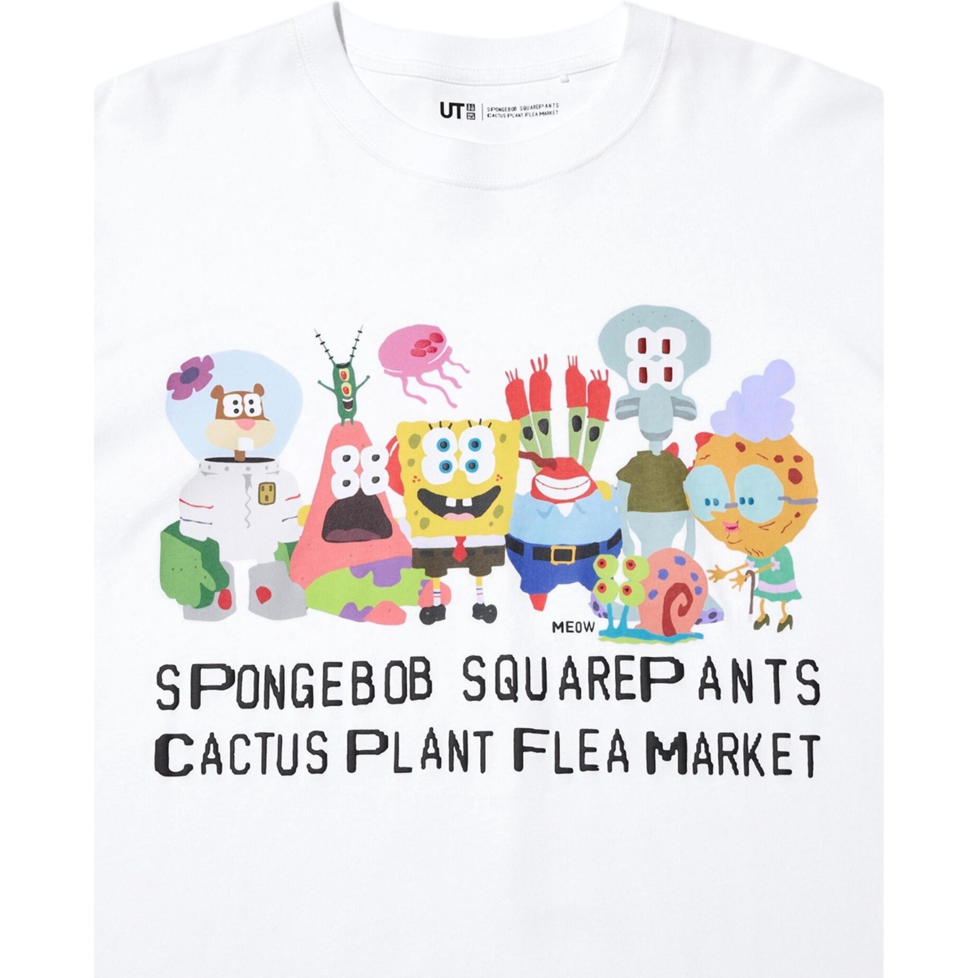 Uniqlo x CPFM x SpongeBob Tee White — фото 4