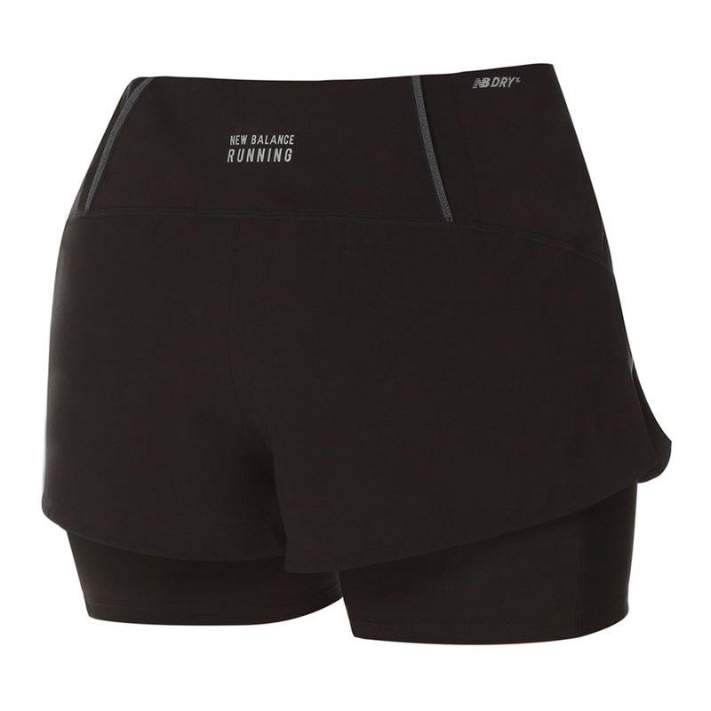 New Balance Impact Run 2in1 Short Black — фото 1
