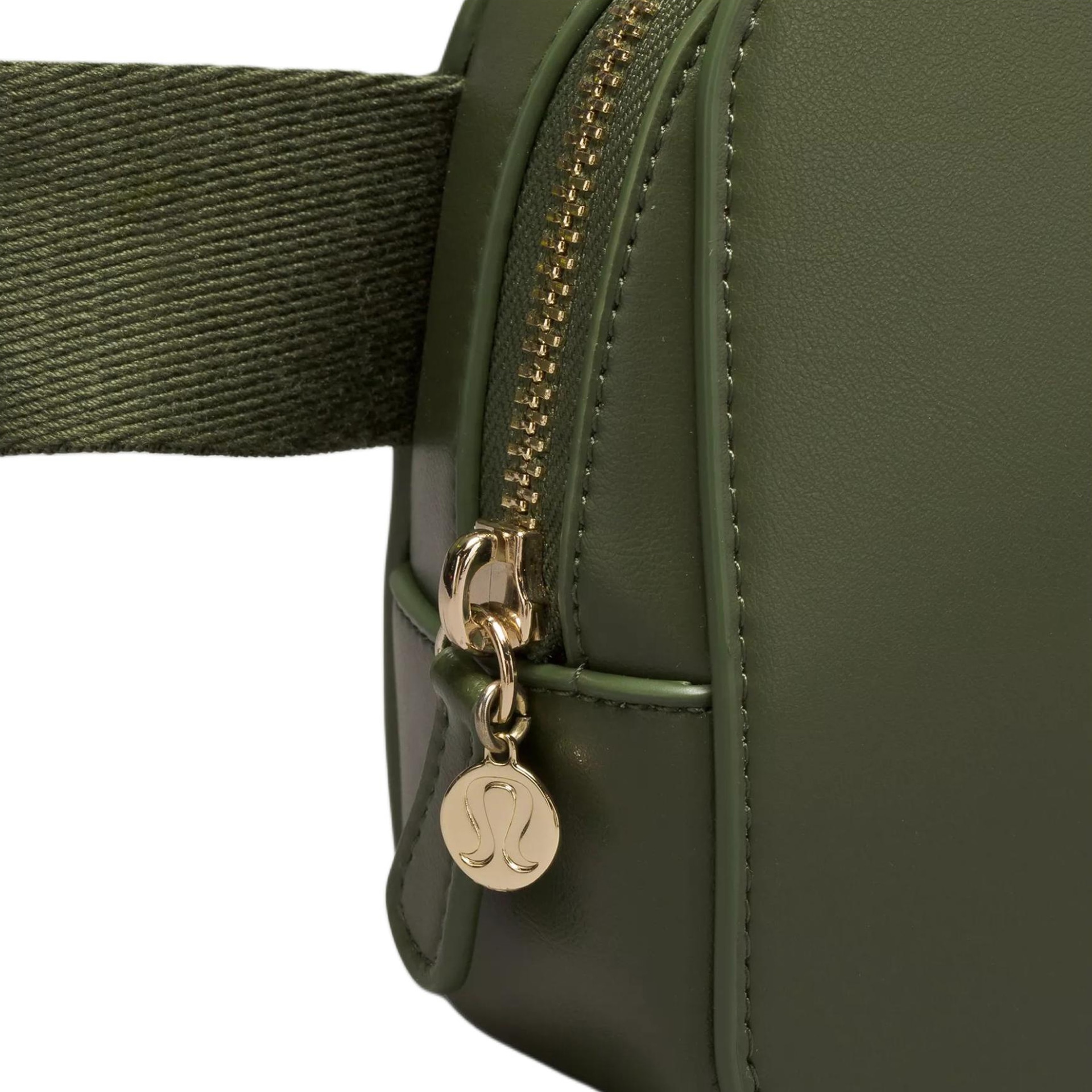 Lululemon Logo Zip Waist Bag Military Green — фото 4