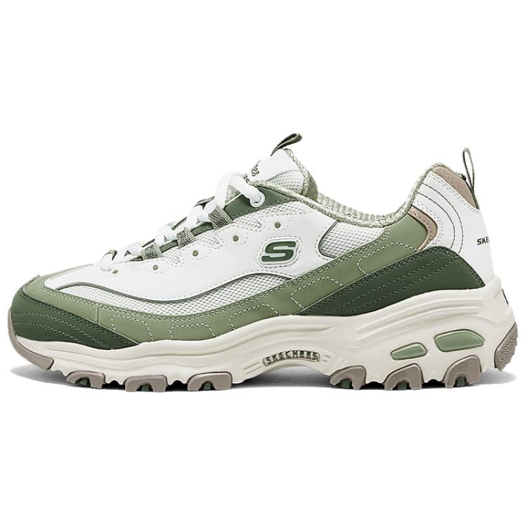 Skechers DLITES White Green — фото 5