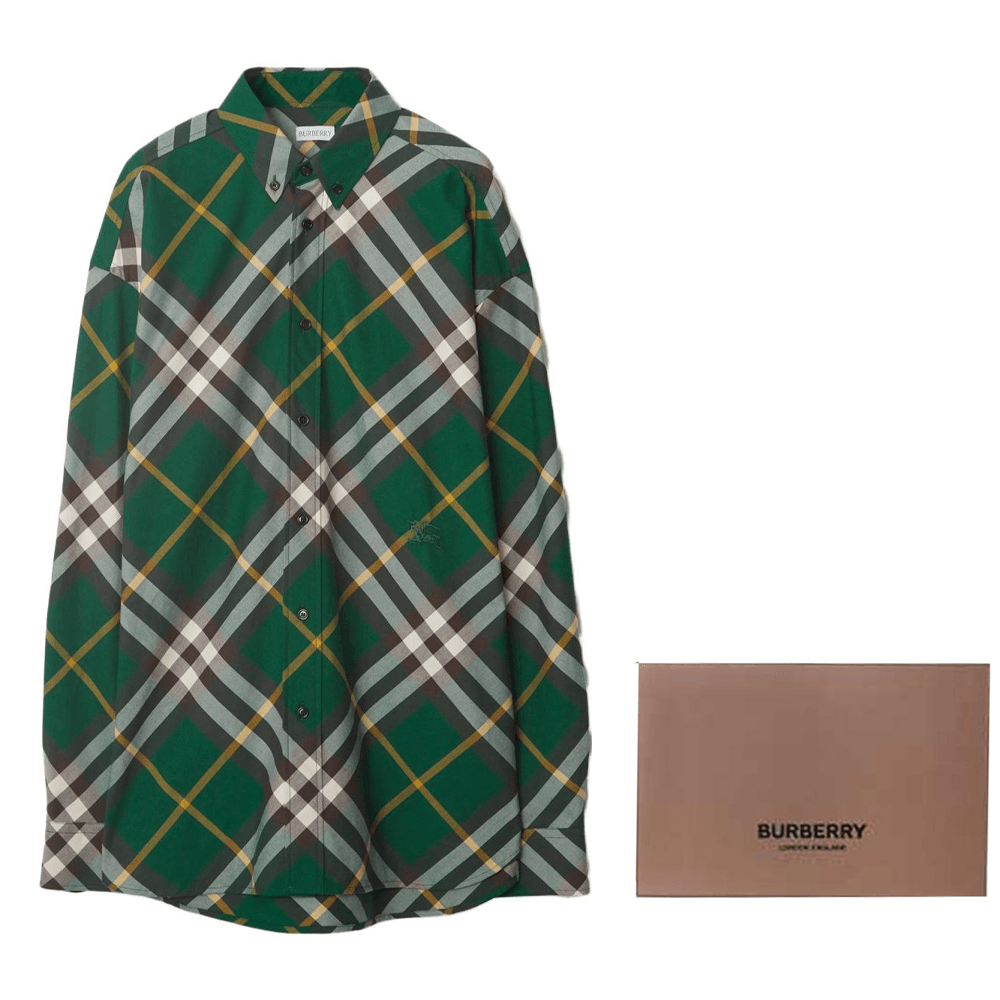 Burberry Check Long Sleeve Shirt — фото 9