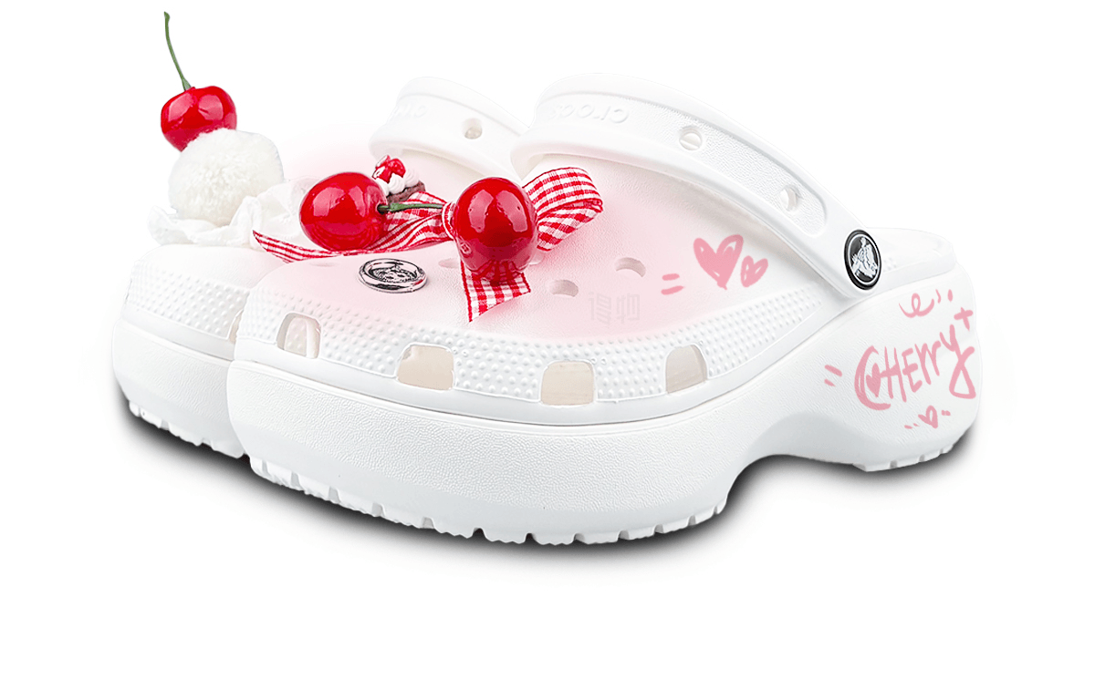 Crocs Classic Clog White Red — фото 9