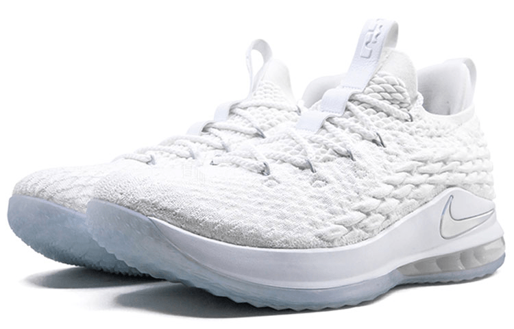 Nike Lebron 15 Low White Metallic Silver — фото 7