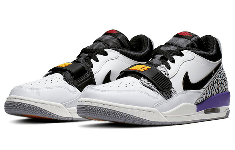 Jordan Legacy 312 Low White Yellow Purple — фото 8