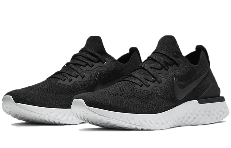 Nike Epic React Flyknit 2 White Black — фото 7