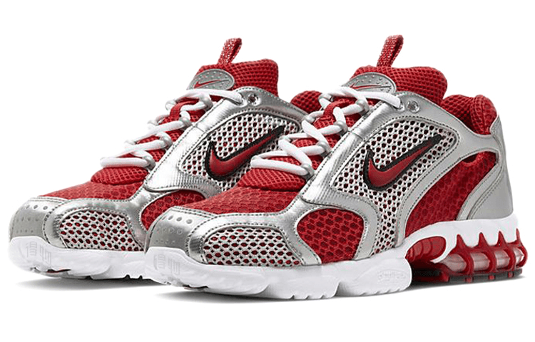 Nike Air Zoom Spiridon Cage 2 Grey Red — фото 8