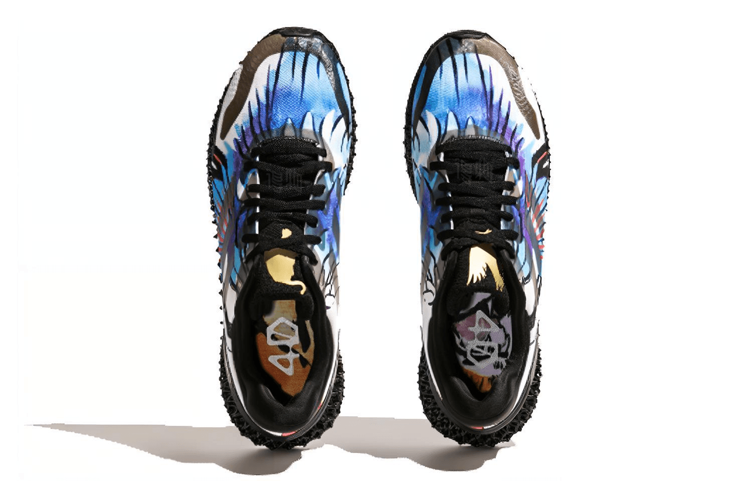 Adidas 4D Run 1.0 Black White Blue — фото 8