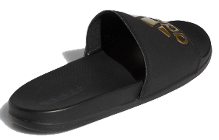 Adidas Adilette Comfort Black Gold — фото 6