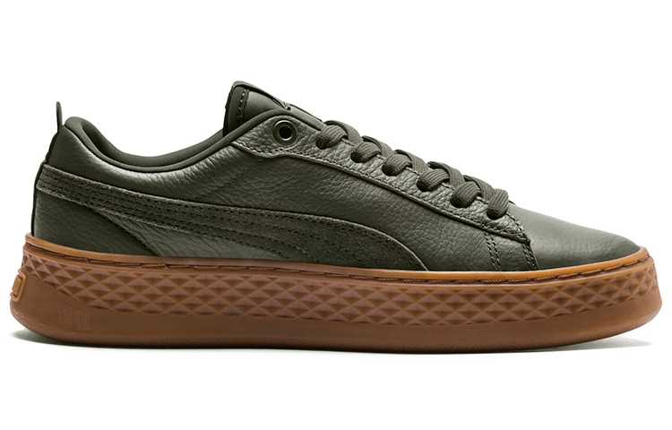 Puma Smash Platform Olive — фото 7