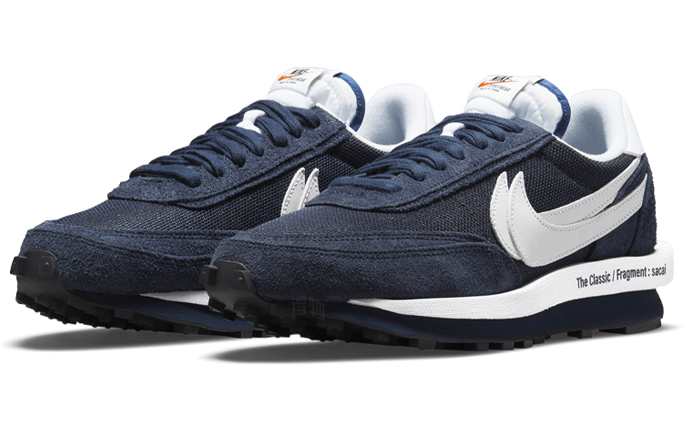 Nike Fragment Design x Sacai x Nike LDWaffle "Blackened Blue" — фото 8