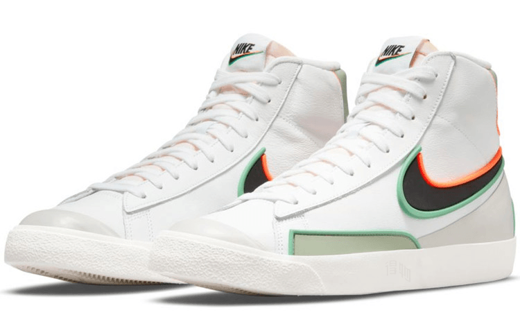 Nike Blazer 77 White Grey Green — фото 8