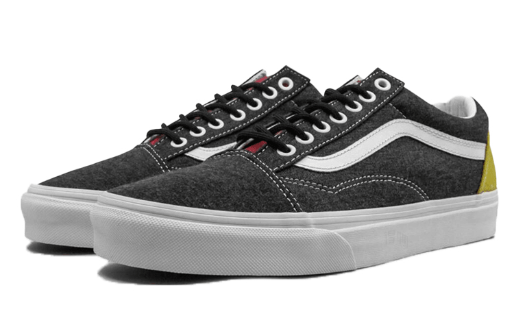 Vans Old Skool Black Grey Yellow — фото 7