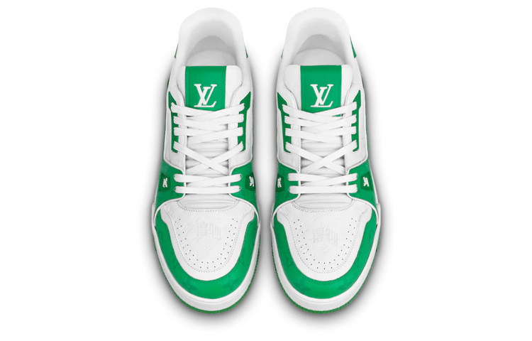 Louis Vuitton Trainer White Green — фото 3