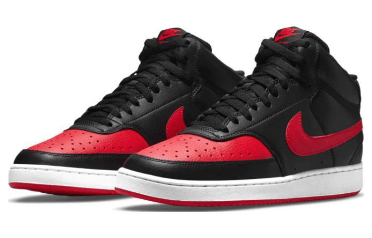 Nike Court Vision Mid Black Red — фото 8