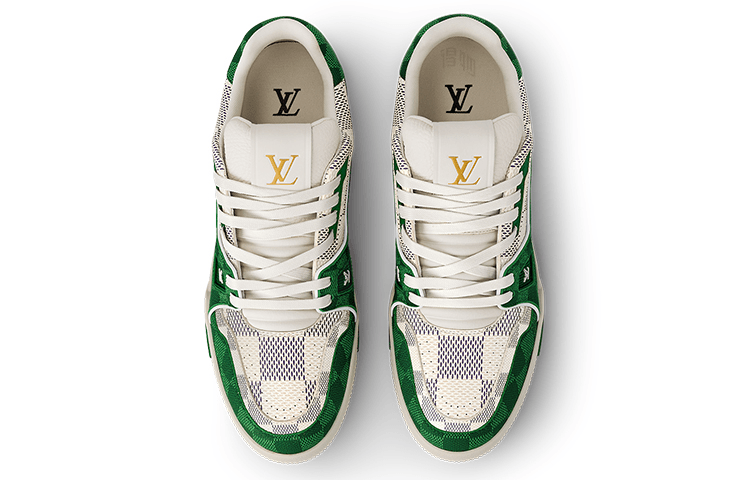 Louis Vuitton Trainer White Green — фото 7