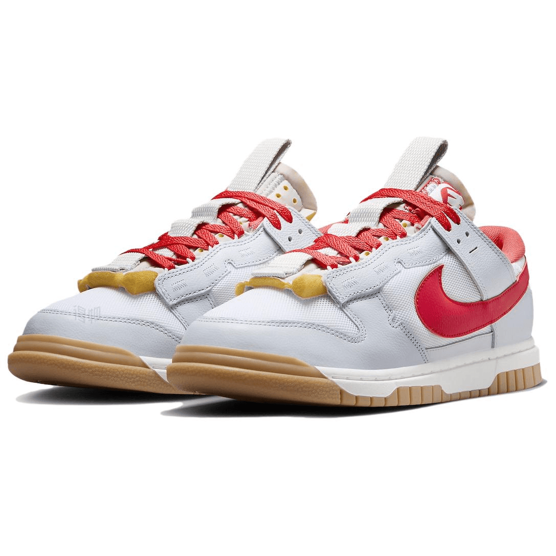 Nike Air Dunk Jumbo Low White Red — фото 6