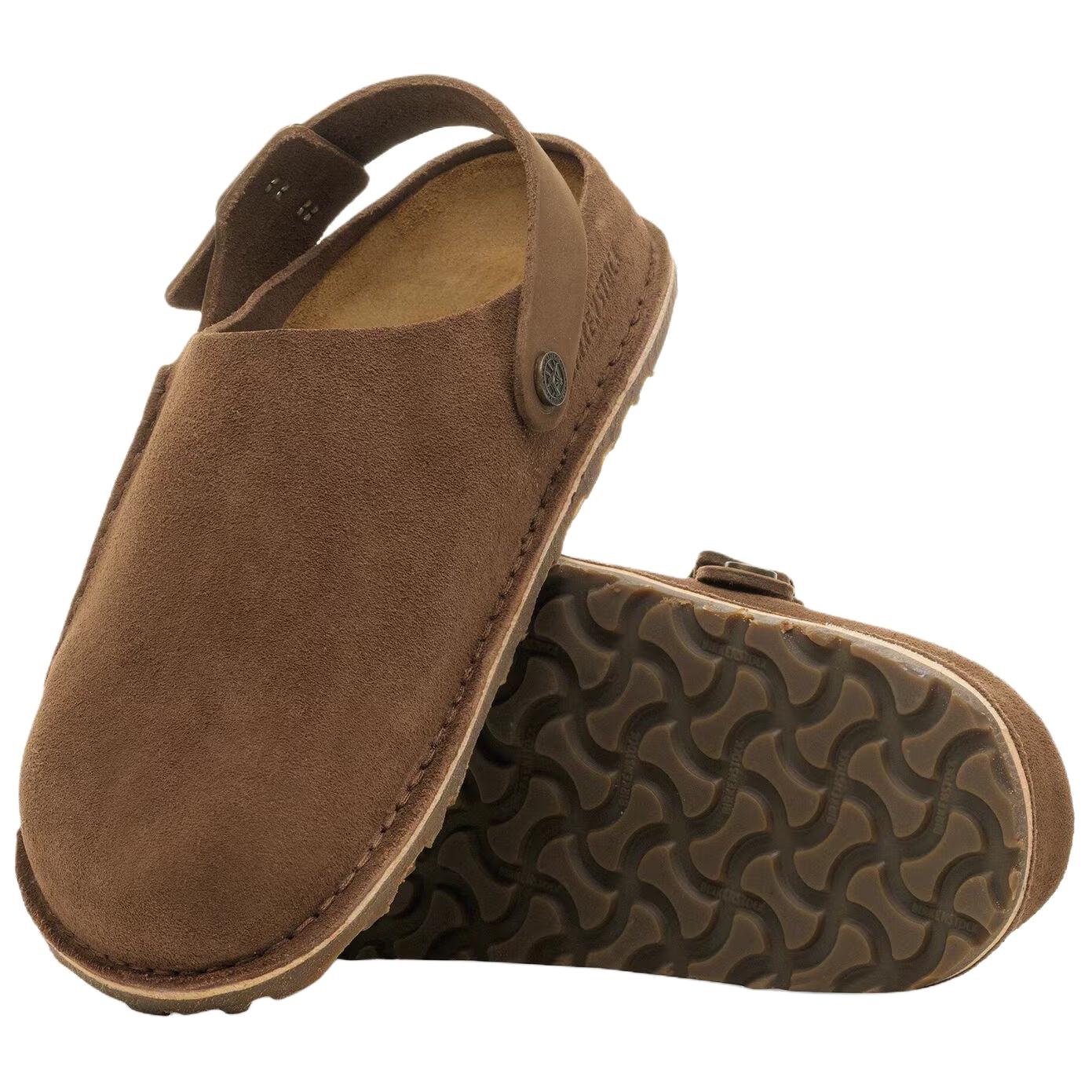 Birkenstock Lutry Premium Suede Brown Wide — фото 9