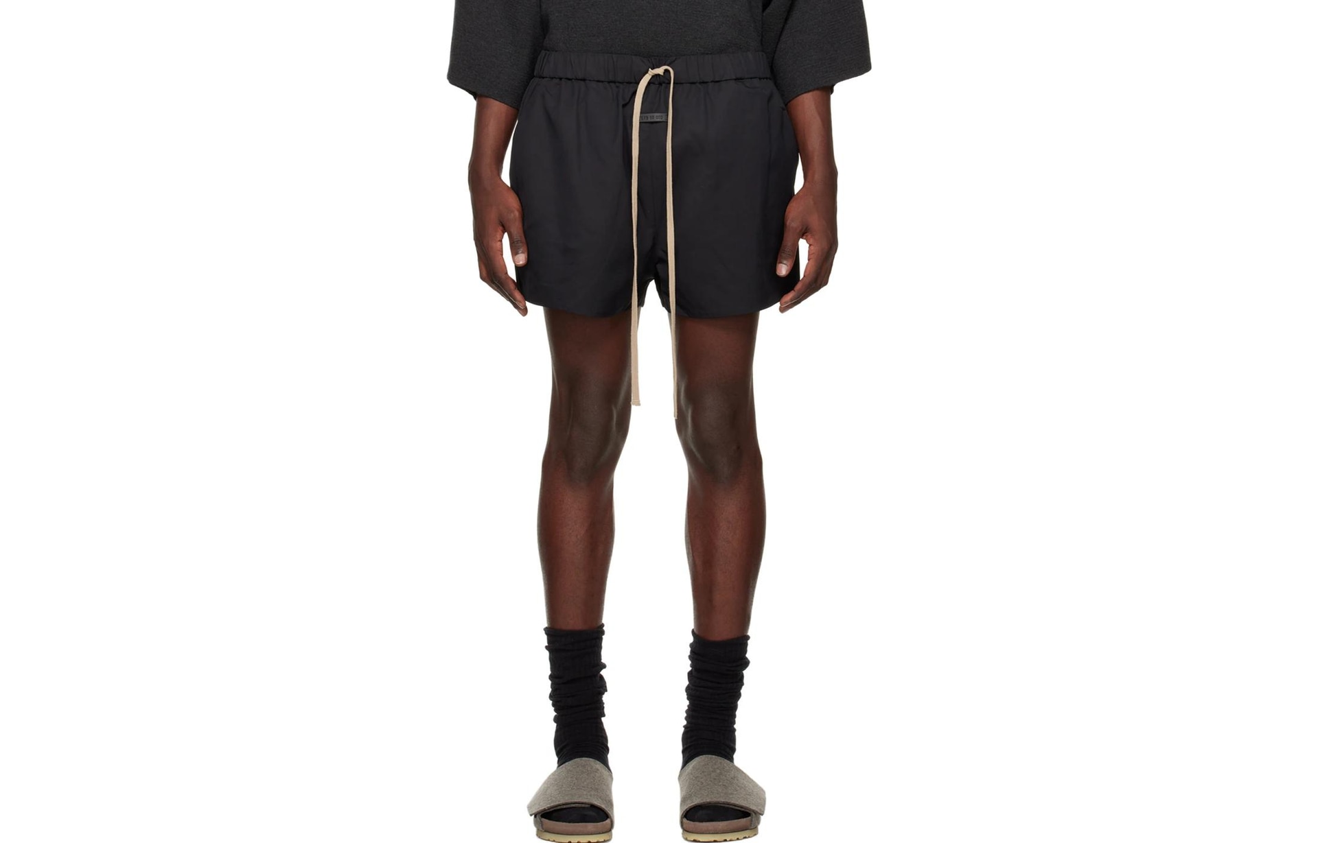 Брюки Fear Of God Eternal Nylon Wool-Blend Twill Shorts Black