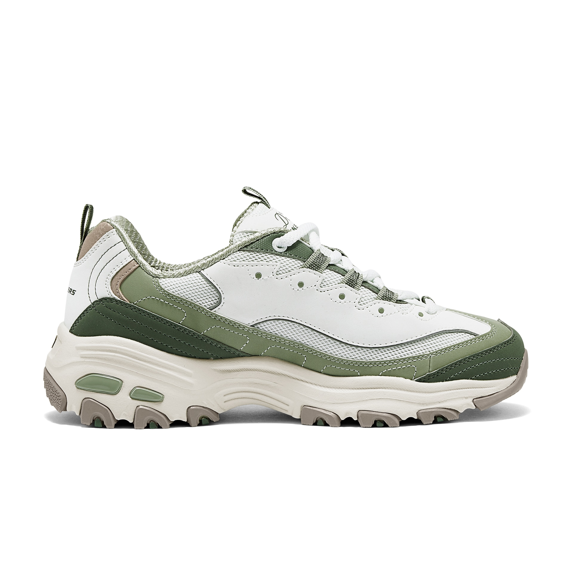 Skechers DLITES White Green — фото 6