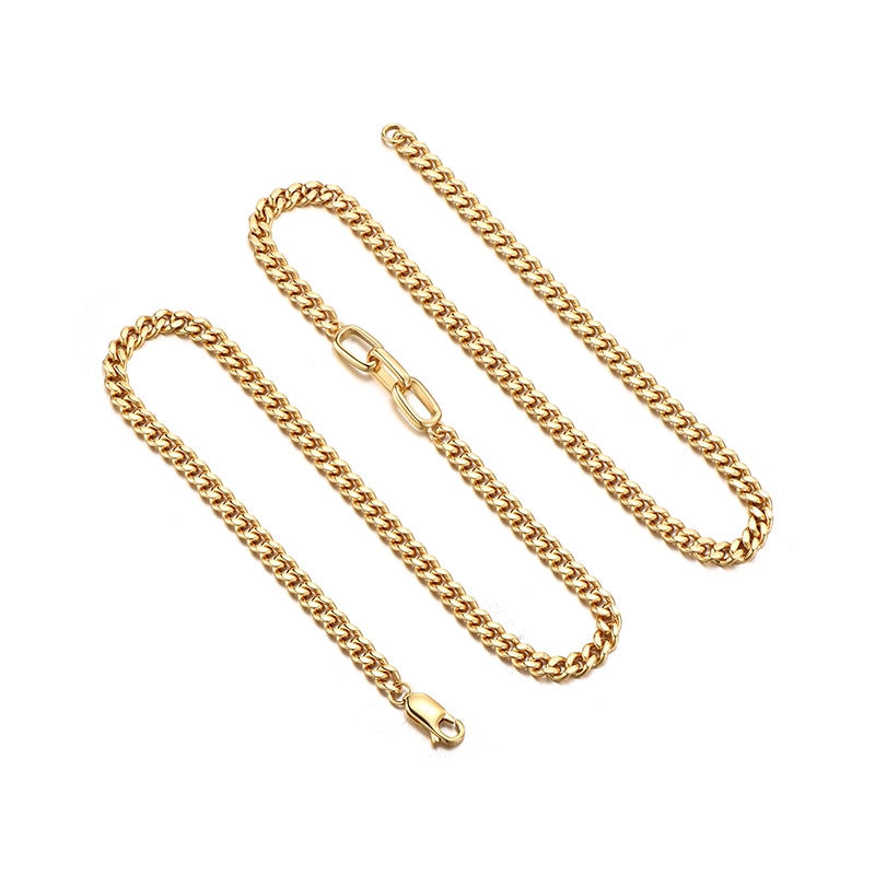 Ideagemer Silver Cuban Chain Necklace 925 — фото 6