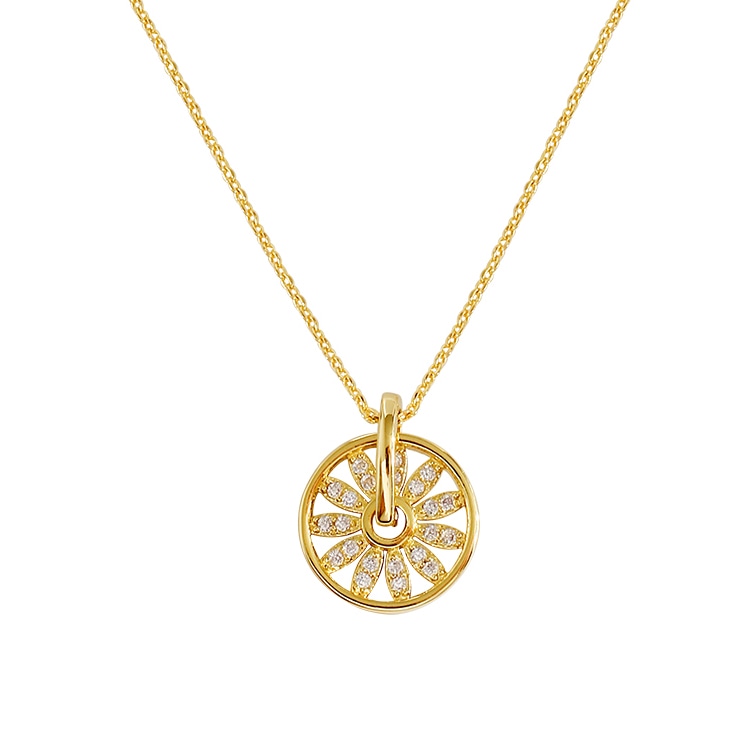 King Of Bling Pinwheel Necklace