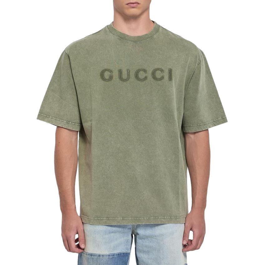 Футболка Gucci Logo Crewneck T-Shirt Green