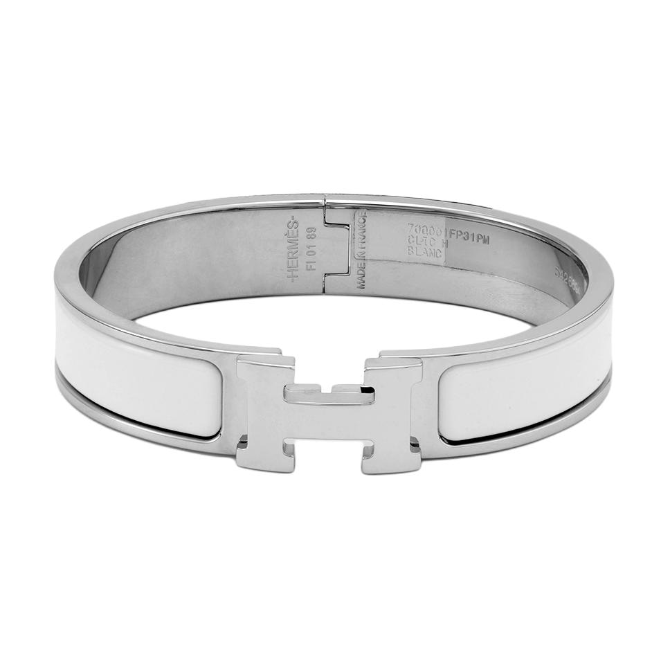 HERMES/爱马仕 Hermes H Bracelet White Silver
