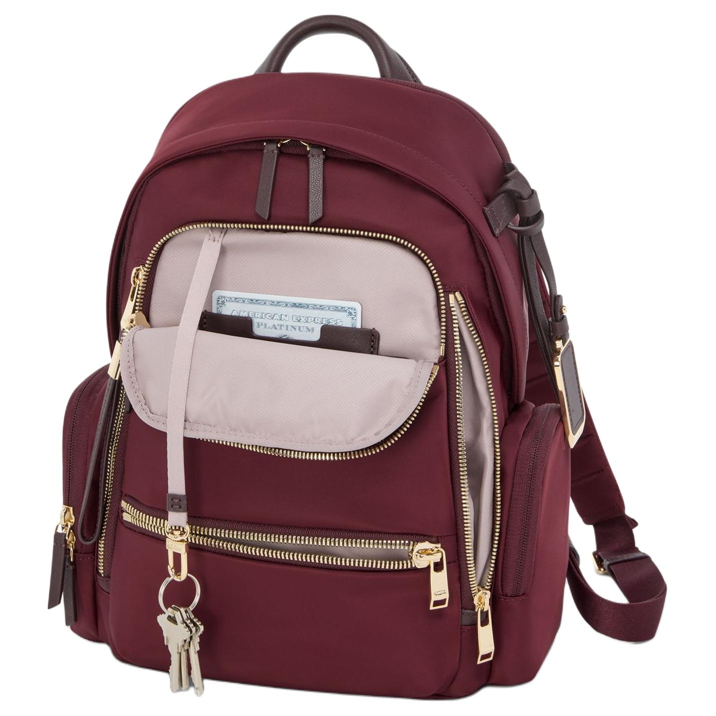 Tumi Voyageur Celina Burgundy Backpack — фото 3