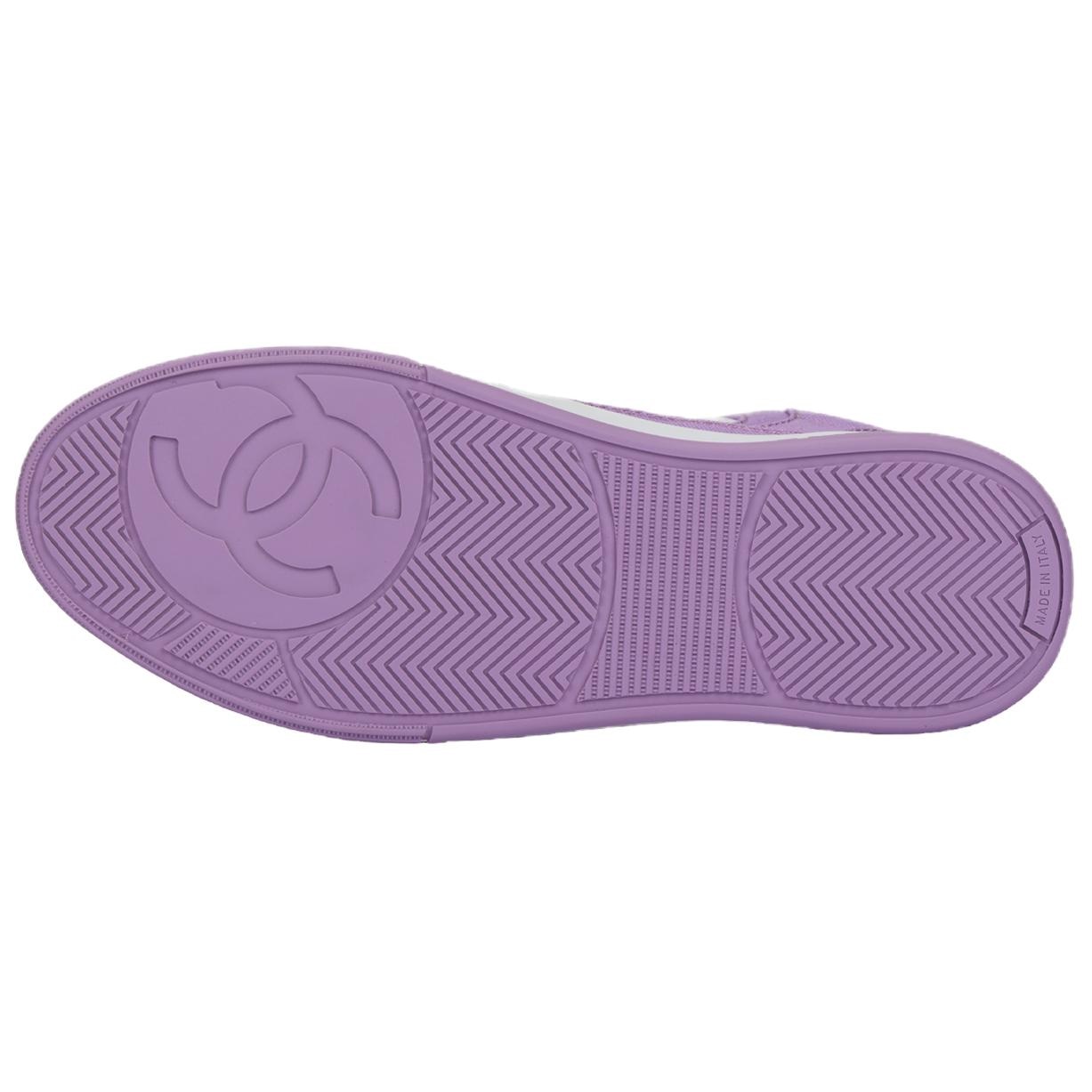 Chanel Low Top Sneakers Light Purple — фото 9
