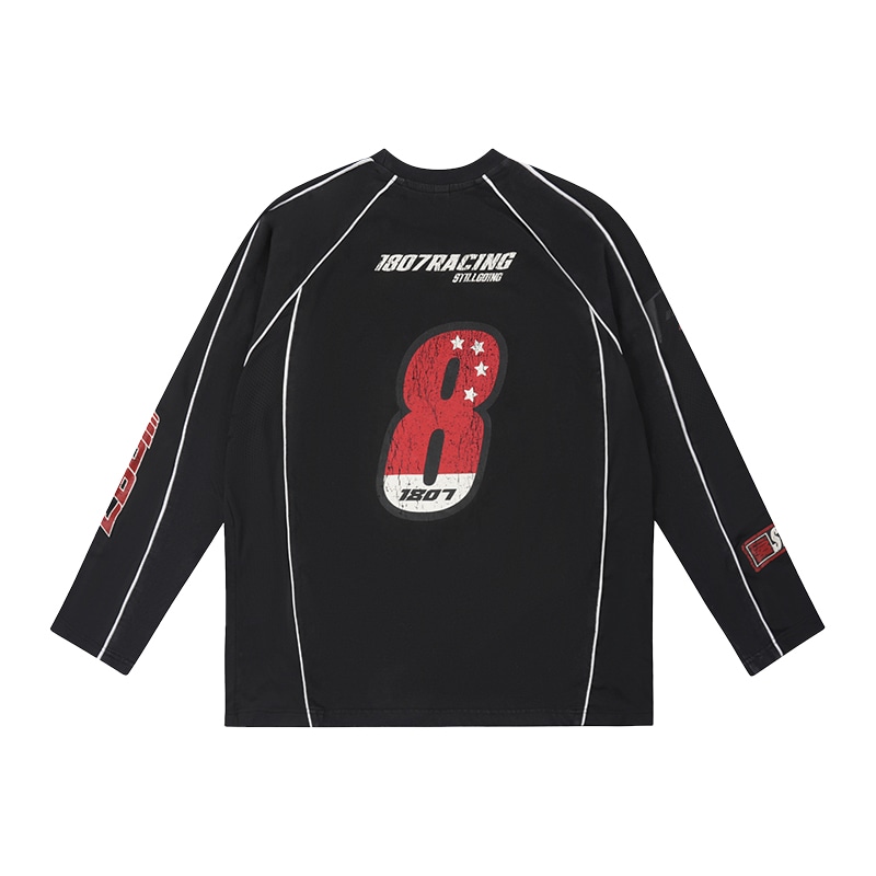 1807 Racing Patchwork Long Sleeve Tee — фото 1