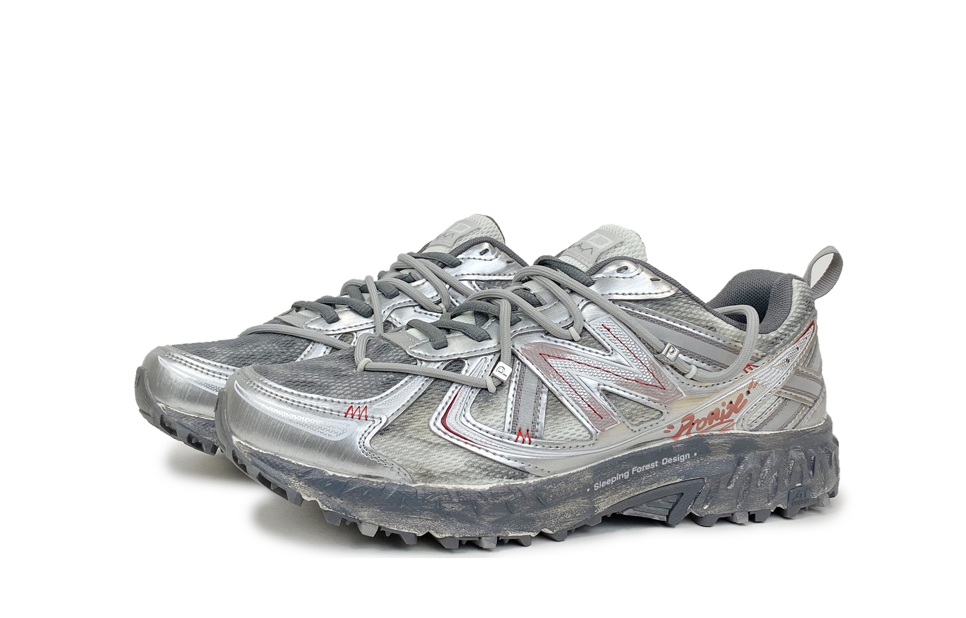 New Balance NB 410 V5 Silver Gray — фото 3