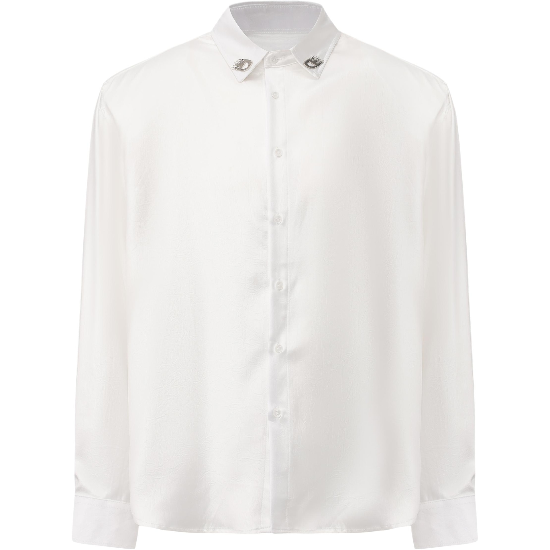 DESATURATE Metal Collar Shirt Long Sleeve