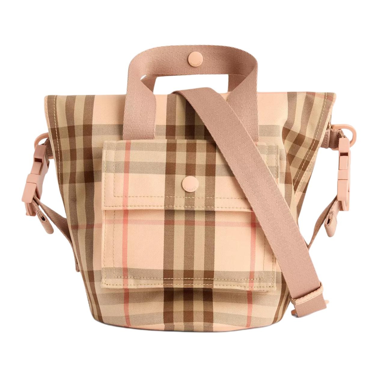 Сумки Burberry Check Print Tote Bag