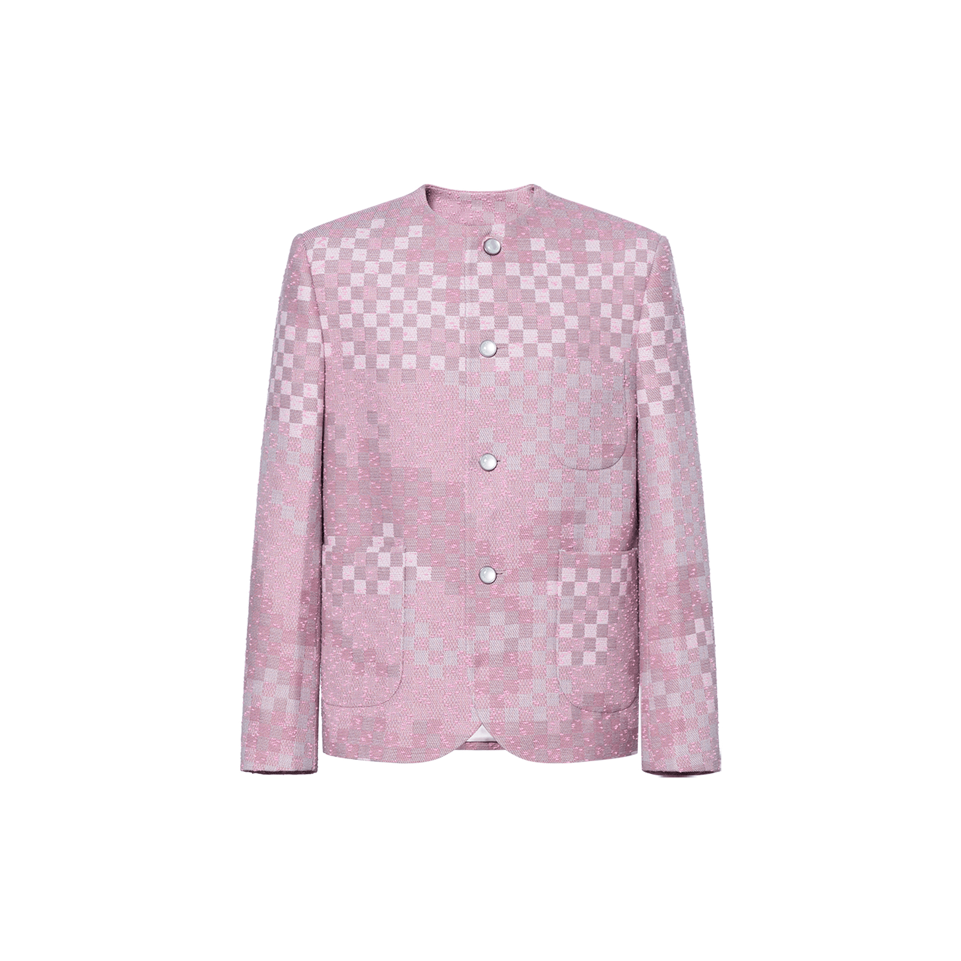Куртка Louis Vuitton x Nigo FW25 Plaid Collarless Jacket