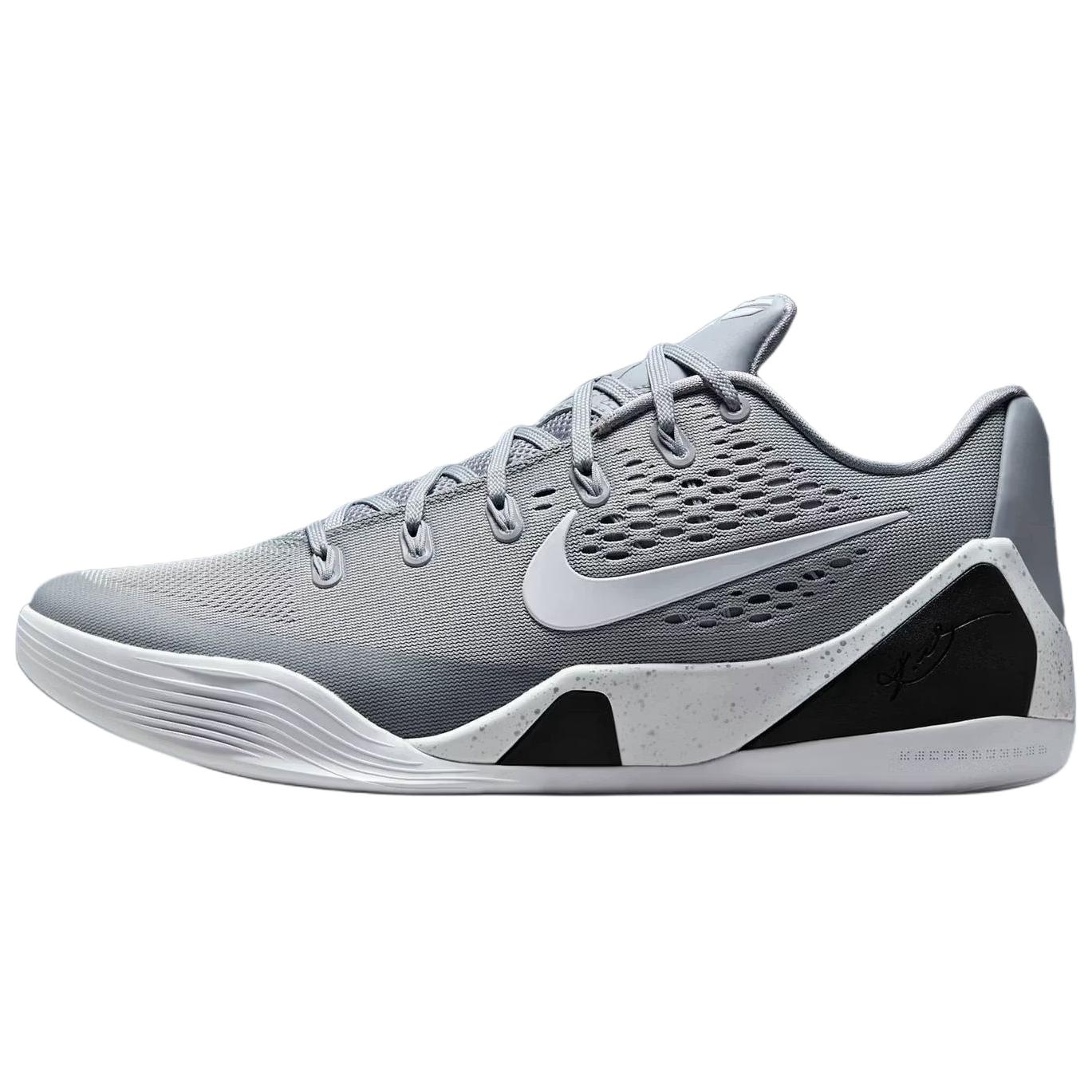 Nike Kobe 9 Elite Low Protro Gray White — фото 7