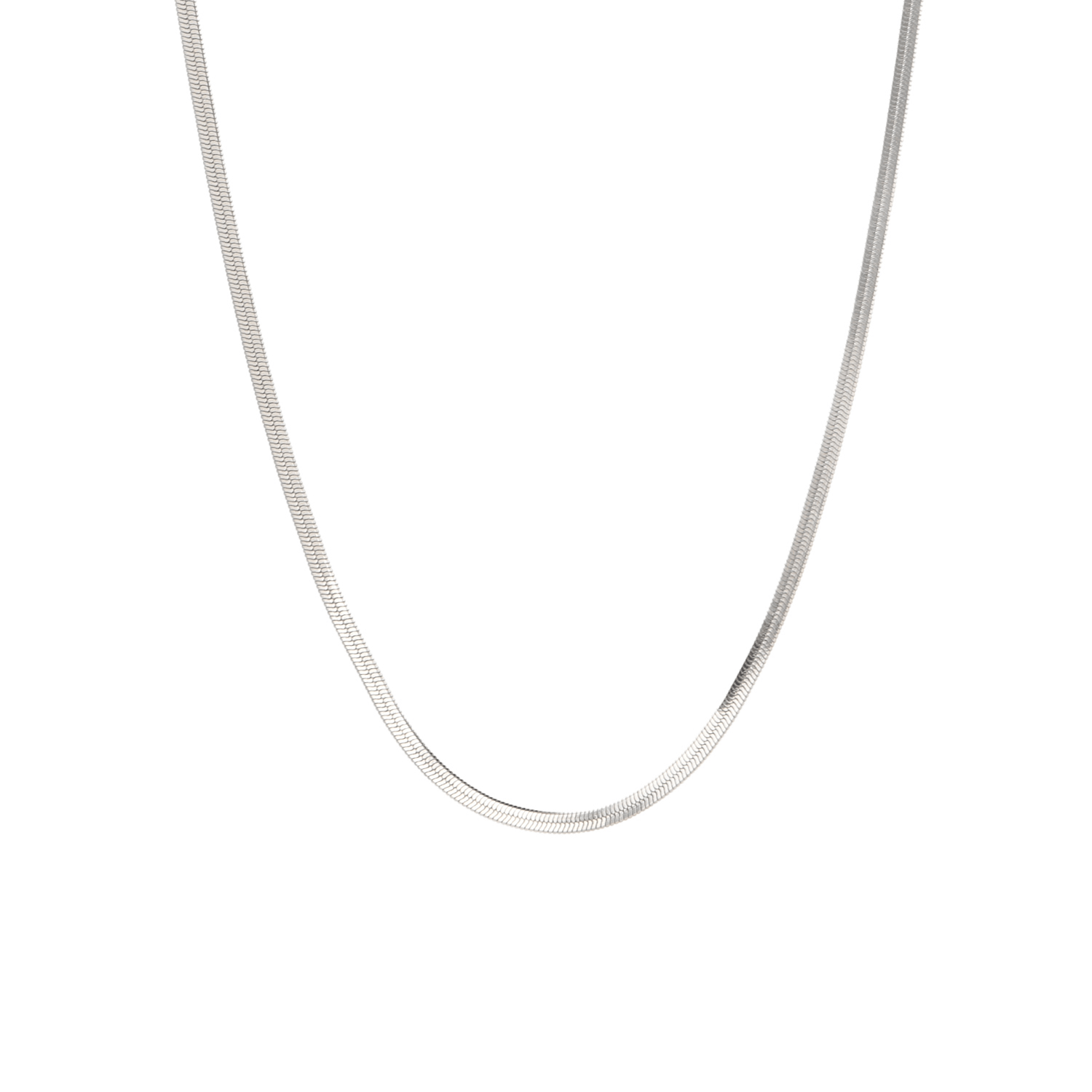 Cooraree Blade Cuban Chain Necklace Silver — фото 5