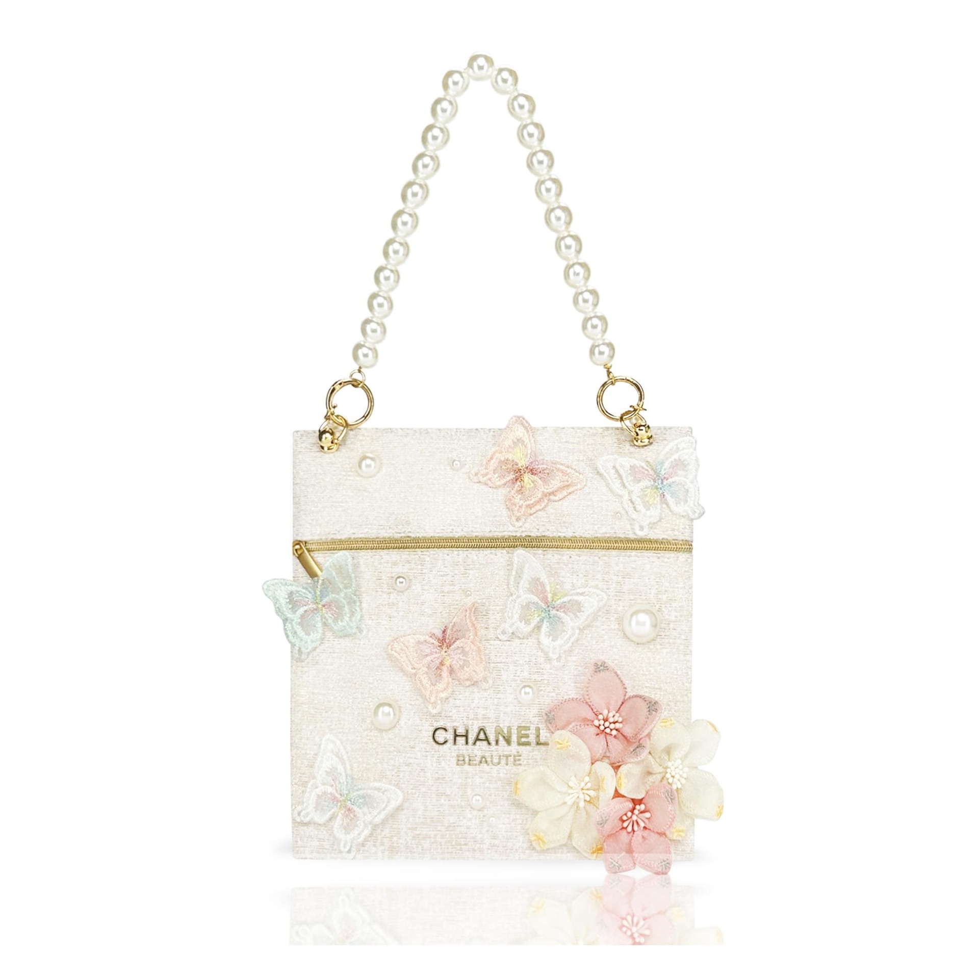 CHANEL Woven Butterfly Envelope Bag